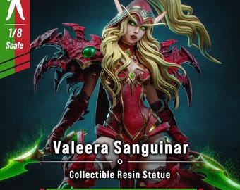 Valeera Sanguinar - World of Warcraft, figurine de collection elfe de sang en résine imprimée en 3D à peindre pour fans de Warcraft