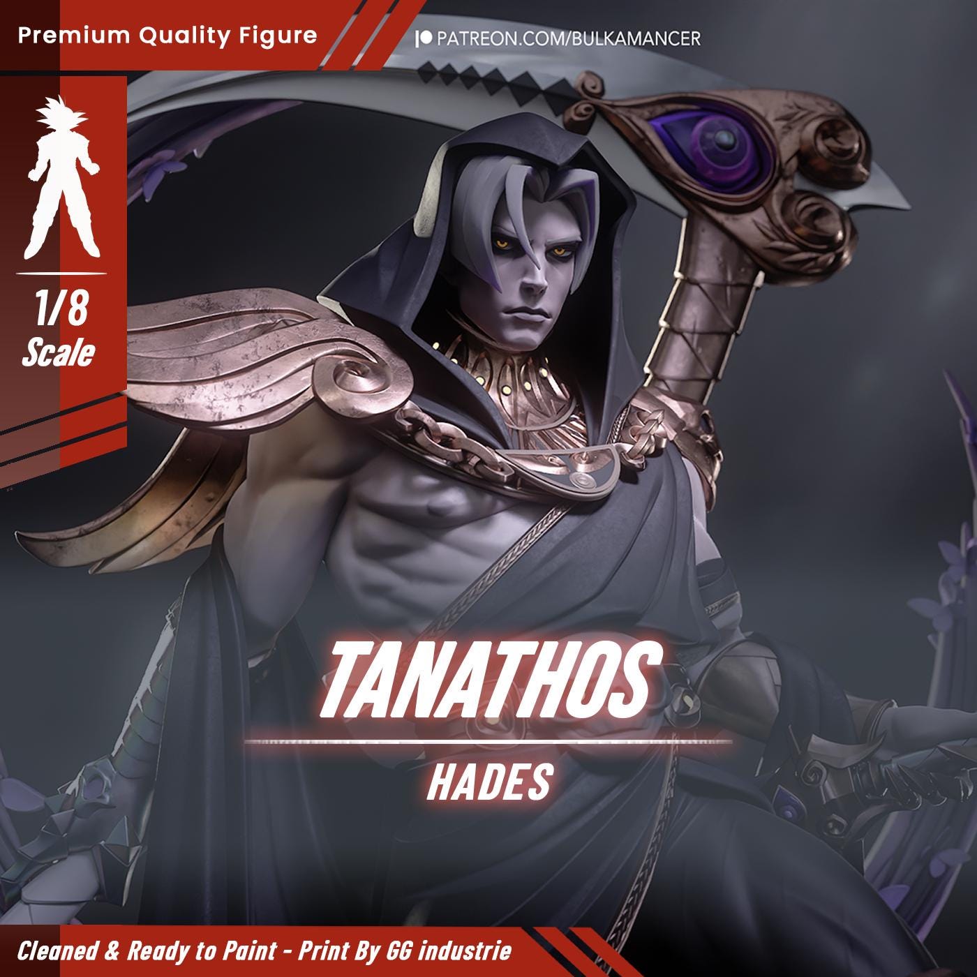 Tanathos Hades Unpainted Resin Garage Kit for Collectors and