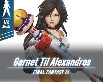 La Princesse Vagabonde | Figurine résine à peindre imprimé en 3D | Garage Kit 14K HD | Fan art JRPG pour peintres et collectionneurs