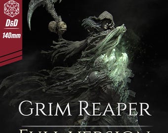 Grimreaper – Nerikson | Resin Figurine to Paint | Garage Kit 14K HD | Dark Fantasy Collectible | Artistic Sculpture