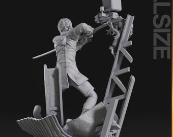 9S Nier Automata - Unpainted Resin Garage Kit 1-10 Scale - HD 14k
