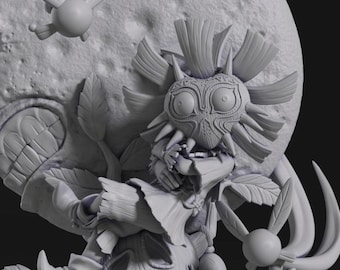 Skull Kid - The Legend of Zelda | Figura para pintar | Kit de resina HD 14K | Presente para gamers e fãs de Zelda