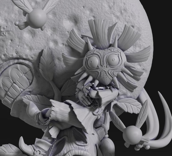 ゼルダ　フィギュア　セルダの伝説　ガレージキット Skull Kid The Legend of Zelda 未塗装レジンガレージキット HD 14K