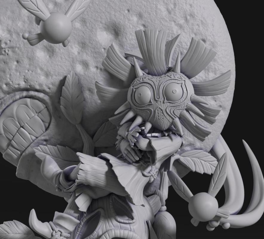 Skull Kid The Legend of Zelda 未塗装レジンガレージキット HD 14K