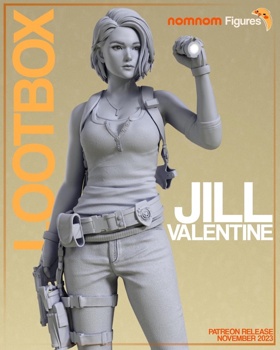 Jill Valentine Resident Evil Unpainted Resin Figure 14K HD Garage
