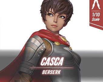 Casca – Berserk | 3D printed resin figurine to paint and customize | 14K HD Garage Kit | Ideal gift for anime and manga fans