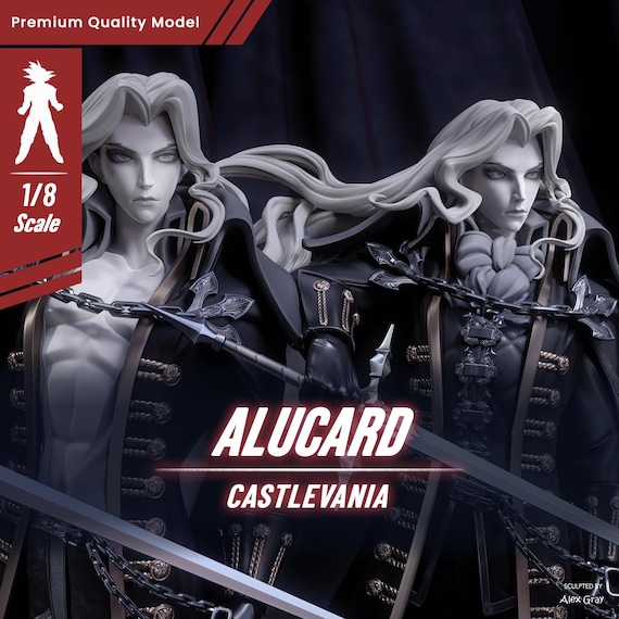 Alucard - Castlevania Unpainted Vampire Figure 3D Print Garage Kit