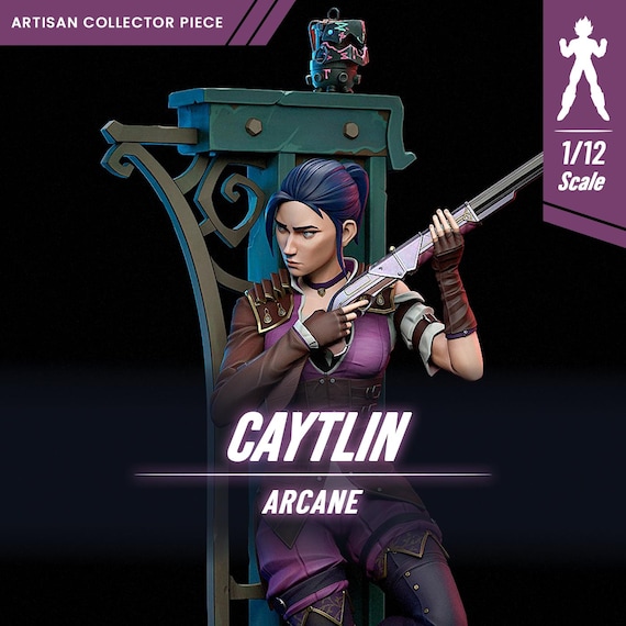 Caitlyn - Arcane | Paintable Figurine | 14K HD Resin Garage Kit