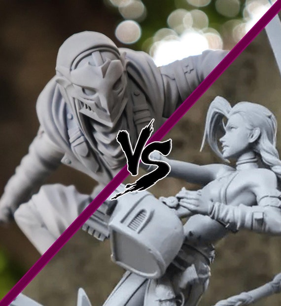 Ekko Vs Jinx Diorama - Arcane | HD 14K Resin Garage Kit | Perfect