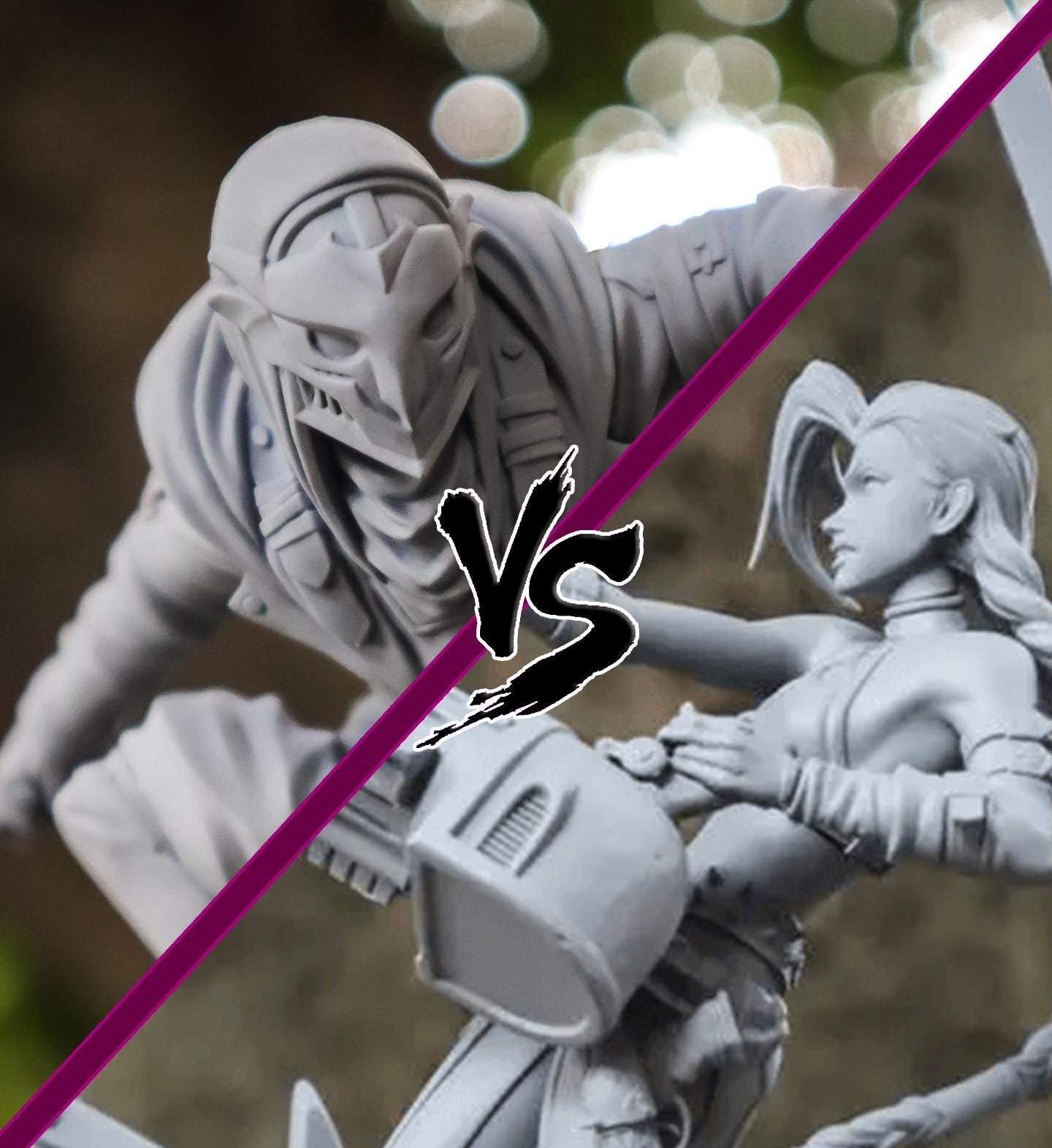 Ekko Vs Jinx Diorama - Arcane | HD 14K Resin Garage Kit | Perfect