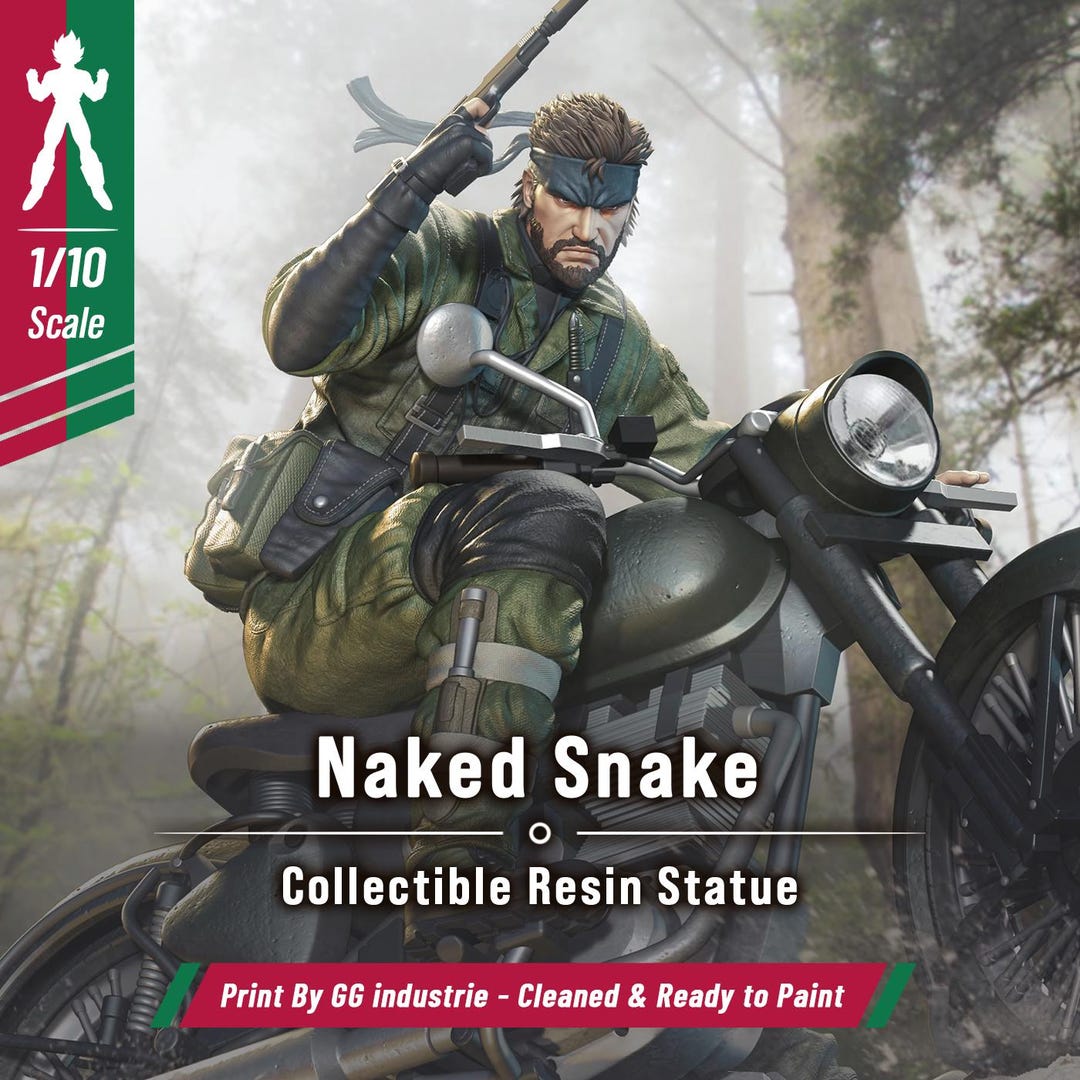 Naked Snake Snake Eater 3Dプリント製レジンガレージキット 未塗装 1