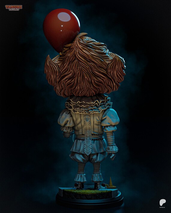 Pennywise IT Unpainted 3D Printed Resin Figure Garage Kit by