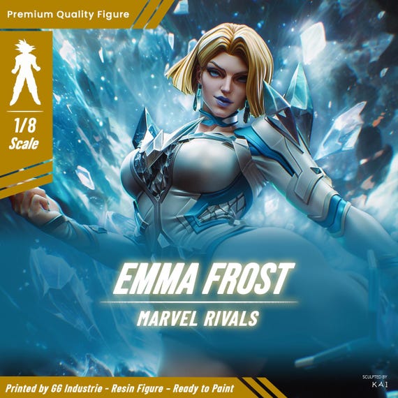 Emma Frost – Marvel Rivals | 3D Printed Resin Figure to Paint and