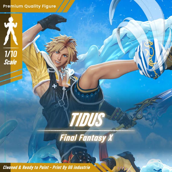 Tidus レジン製未塗装フィギュア 14K HD ガレージキット Final Fantasy