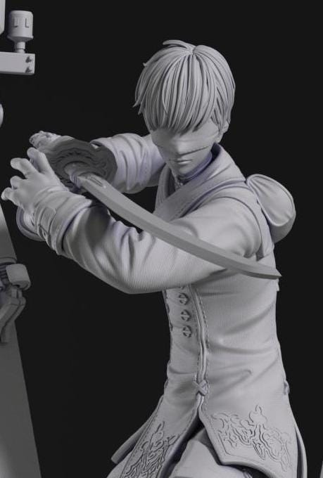 9S - ニーア オートマタ | 14K HDレジンガレージキット | 組み立て