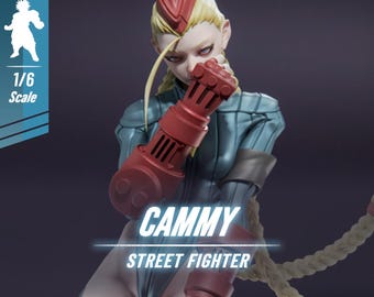 Cammy – Street Fighter | 3D Printed Paintable and Assembleable Statue | 14K HD Garage Kit | For Retro Gamers and Fans of Cult Arcade Games