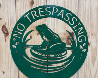 Frog Garden Decor AEFER Hippity Hoppity Get Off My Property Funny