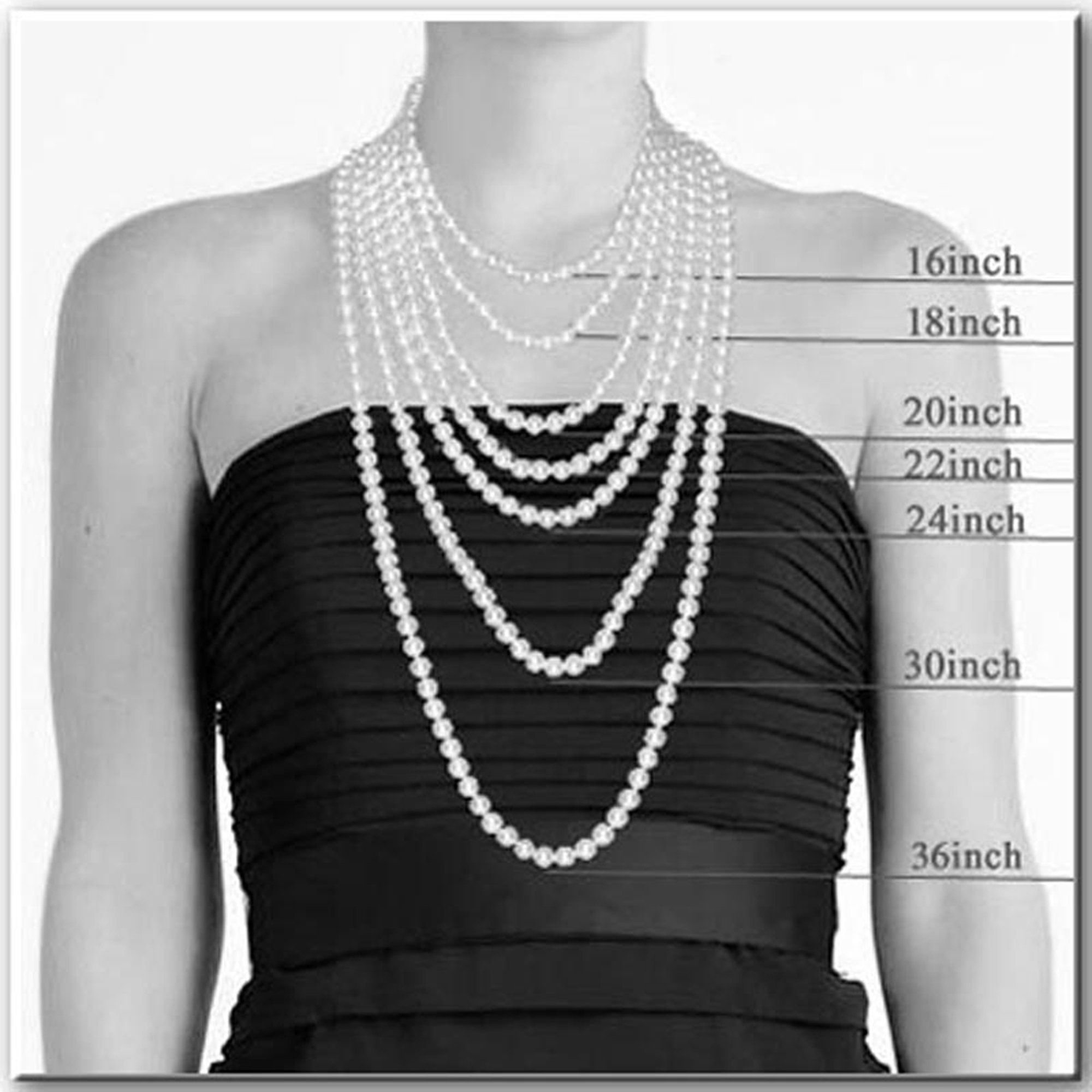6 Layer Good Quality Pearl Chain Necklace