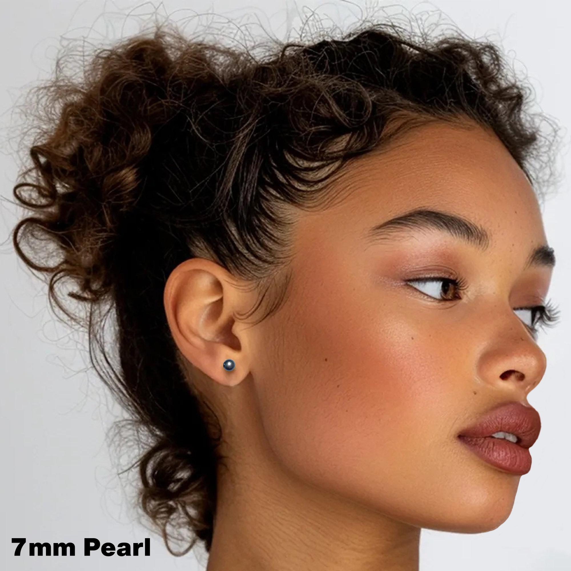 Freshwater Pearl Earrings Studs 6mm-9mm AAA Graded Japanese Light