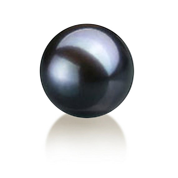 Tahitian Keshi Baroque Pearl Stud Earrings 11 MM Black Grey AAA Flawless -  seven seas pearls