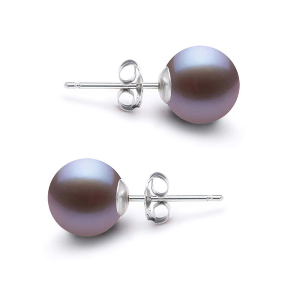 Pearls & Colors - Orecchini in argento Sterling 925, con perle