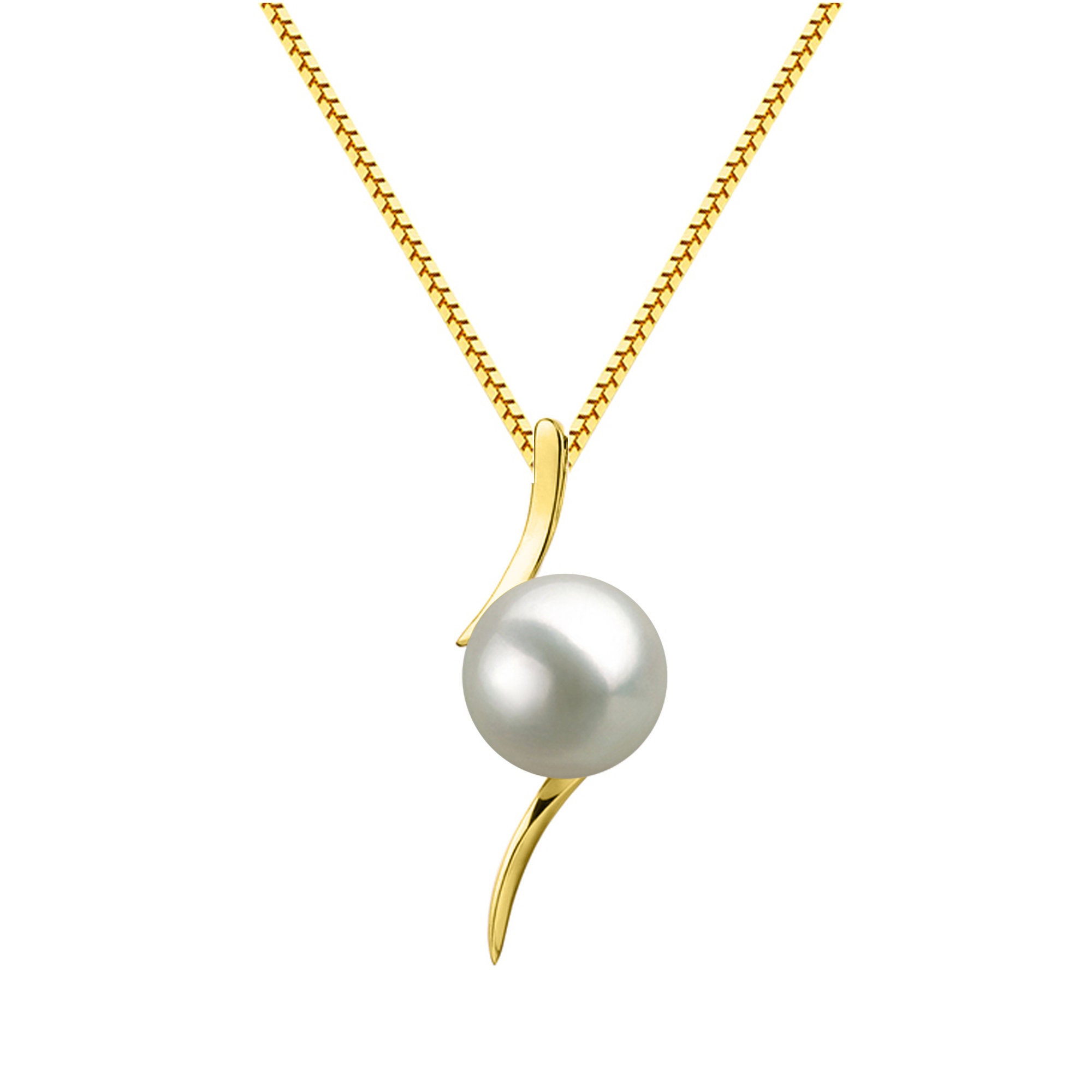 国内で当店のみ 666999 - Molten Fangs pearls necklace Japanese Pearl Pendants 16 or 18 Inch Sterling Silver Chain