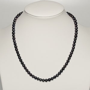 16-22" AA Black Freshwater Pearl Necklace 6-9mm Pearl Pendant Necklace for Bridal Necklaces Wedding Jewelry Necklace Pendant Free Shipping