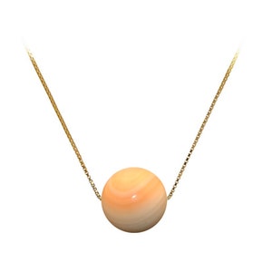 Natural Conch Shell Necklace Pendant 16&quot;/18&quot; Sterling Silver Matching Chain Floating Genuine Conch Shell Pendants
