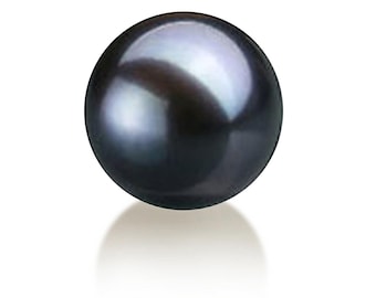 Black Akoya Pearls 4-10mm | DIY Japanese Loose Pearls for Jewelry Making | Real Black Pearl Craft Supplies | Gift Box & Certificate Included