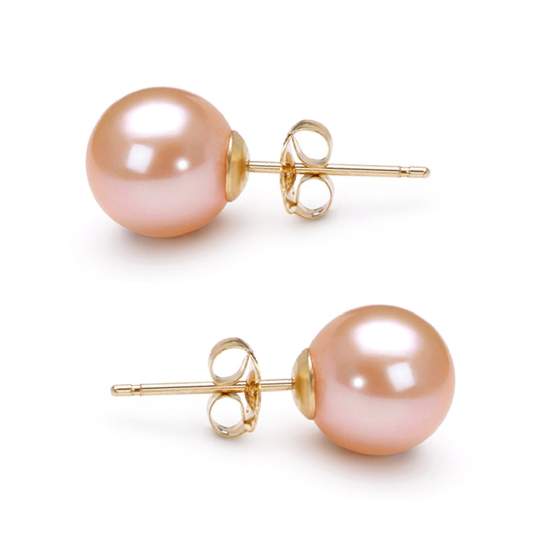 Freshwater Pearl Earring Studs 5mm-10mm 925 Silver Earrings - Etsy