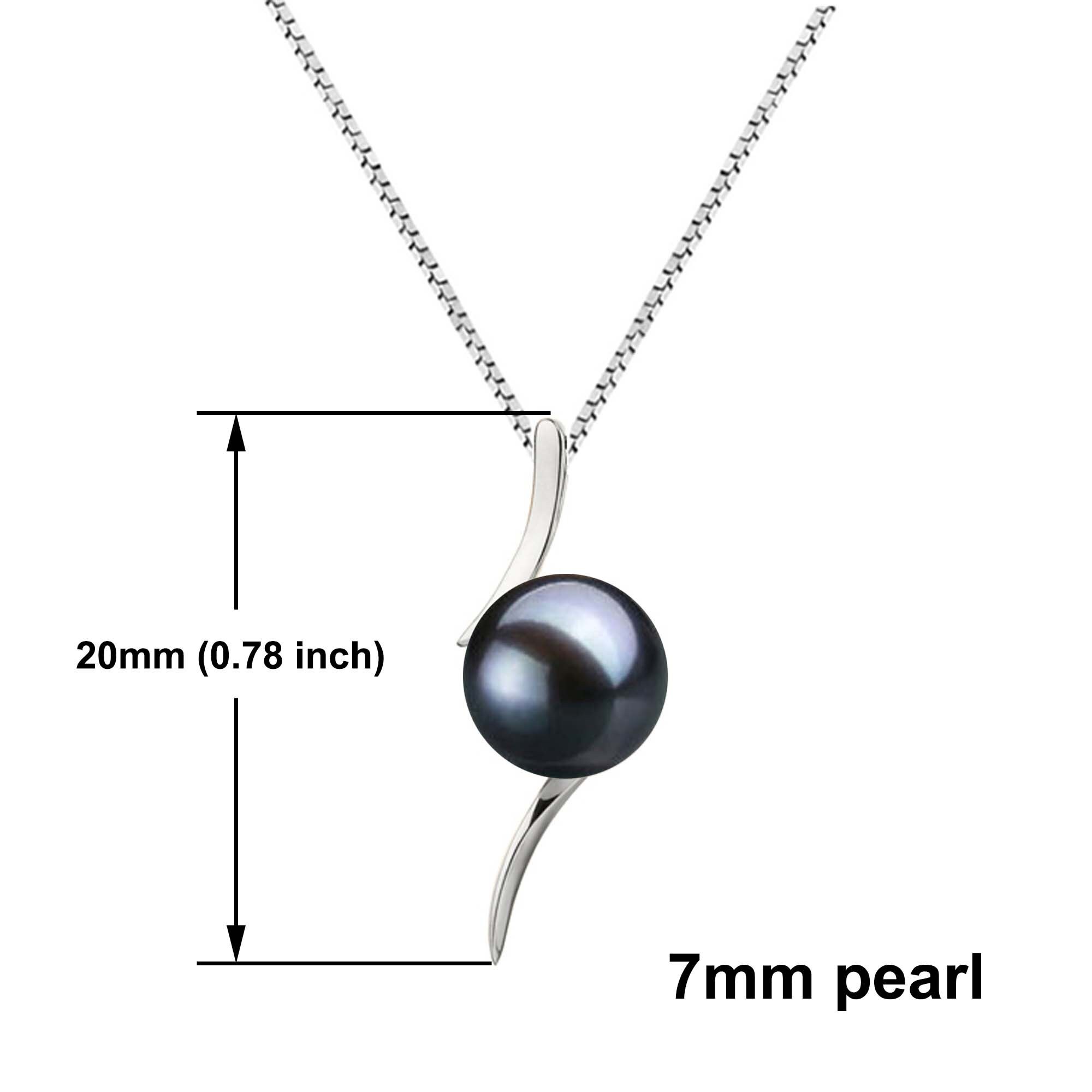 Ciondoli In Perle Akoya, Catena In Argento Sterling Da 16 O 18 Pollici - Foto 6