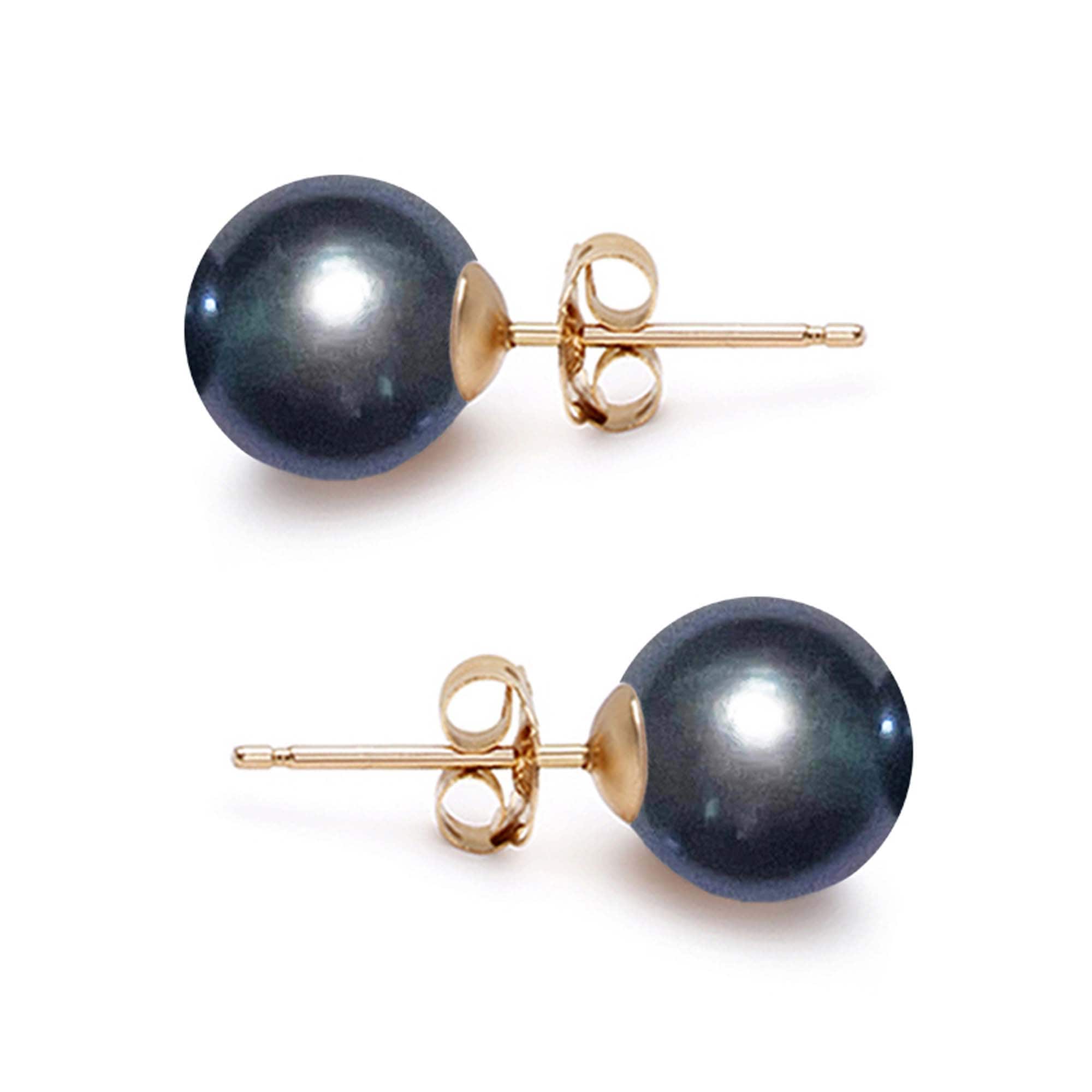 Freshwater Pearl Earrings Studs 6mm-9mm AAA Graded Japanese Light