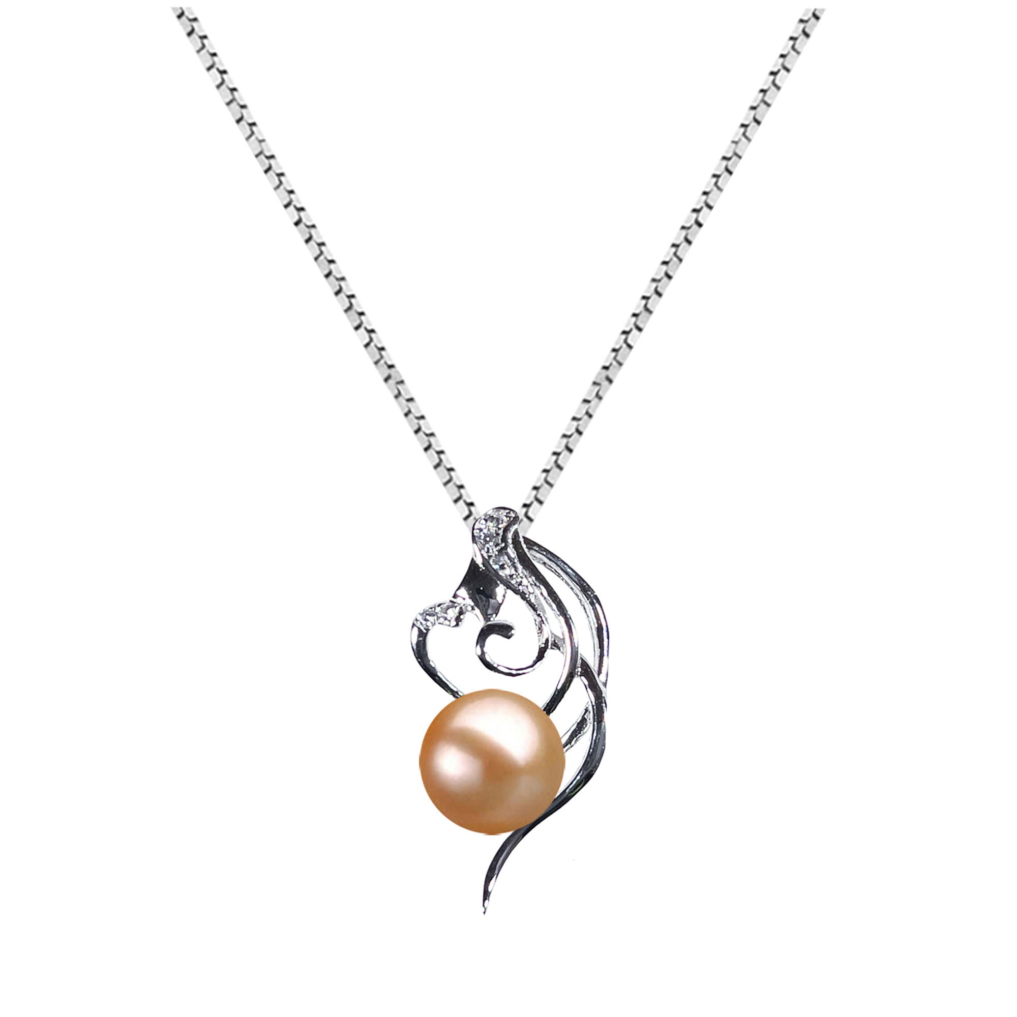6-9mm AAAA Japanese Freshwater Pearl Pendant Necklace 16