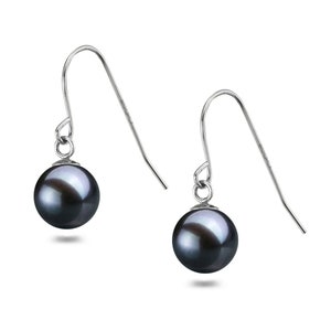Japanese Akoya Pearl Earrings Studs - 6-10mm AAA Hoop Pearl Earrings Set 925 Sterling Silver Post Pearl Stud Earrings