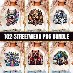 102 + Streetwear Png Bundle, Latest Streetwear Png, Shirt Bundle, T-Shirt Print Design, Hip Hop T-Shirt Png, Pop Culture Png, TShirt Pod Png