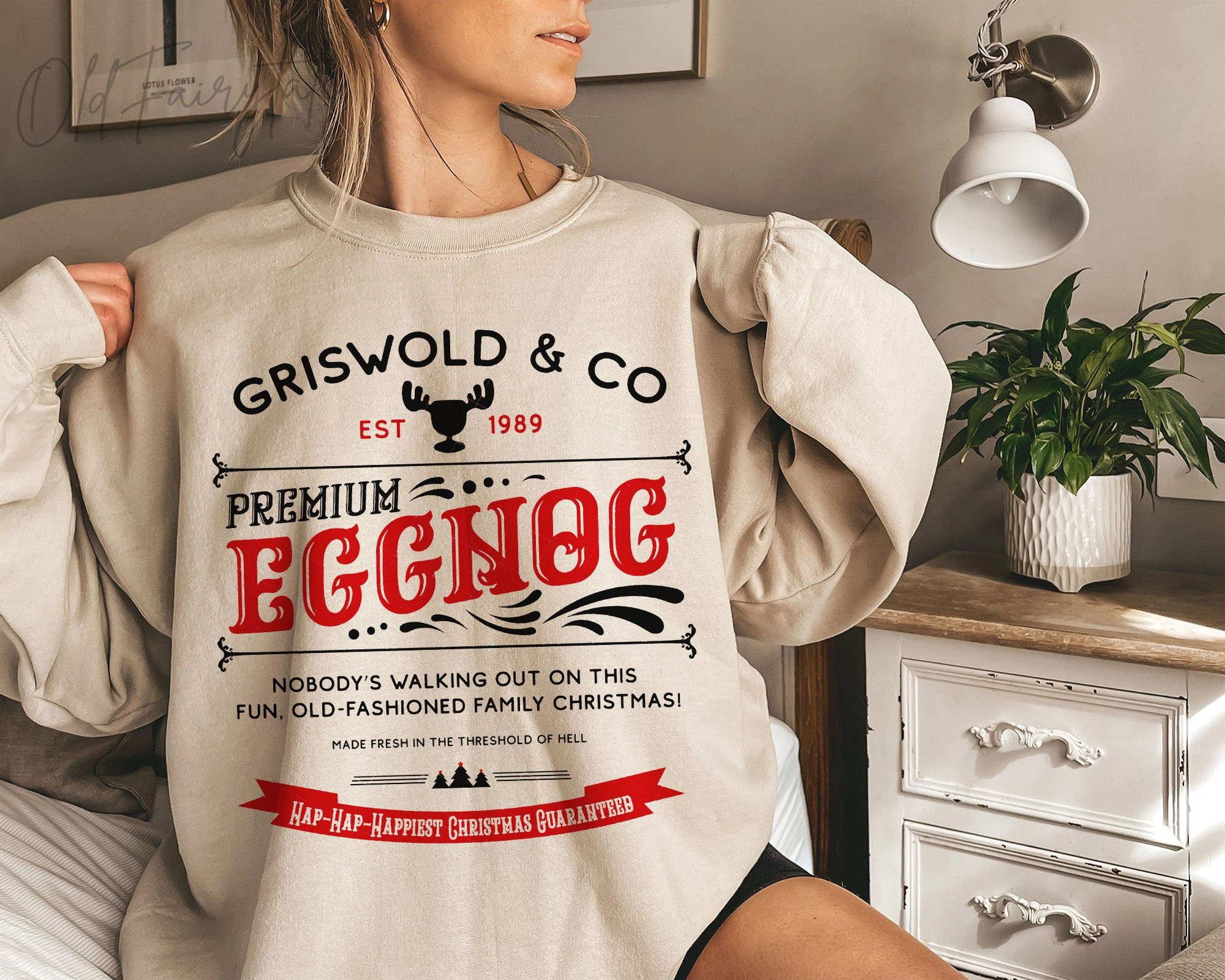 Discover Griswold & Co Premium Eggnog Sweatshirt, Christmas Tree Farm Sweatshirt