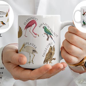 Bird mug gift, bird watcher gift, Birdwatching Mug, birthday coffee mug, great grandma gift, bird watcher gift, Bird Mug gift for him.