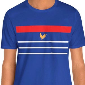 France retro Home kit T shirt, Les Bleus 1998 Football T-shirt, Vintage Soccer Tee European Champions, Zidane, Henry, Classic French Jersey