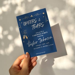 Modèle d'invitation à une fête d'adieu, invitation à une fête d'adieu imprimable, invitation à une fête d'adieu, modèle modifiable à téléchargement numérique
