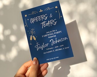Farewell Party Invitation Template Going Away Party Invite Printable Moving Away Invite Editable Farewell Party Template Digital Download