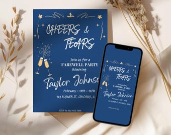 Farewell Party Invitation Template Going Away Party Invite Printable Moving Away Invite Editable Farewell Party Template Digital Download
