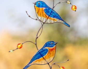Fenton Art Glass Blue Bird of Happiness Long Tail Figurine - Etsy