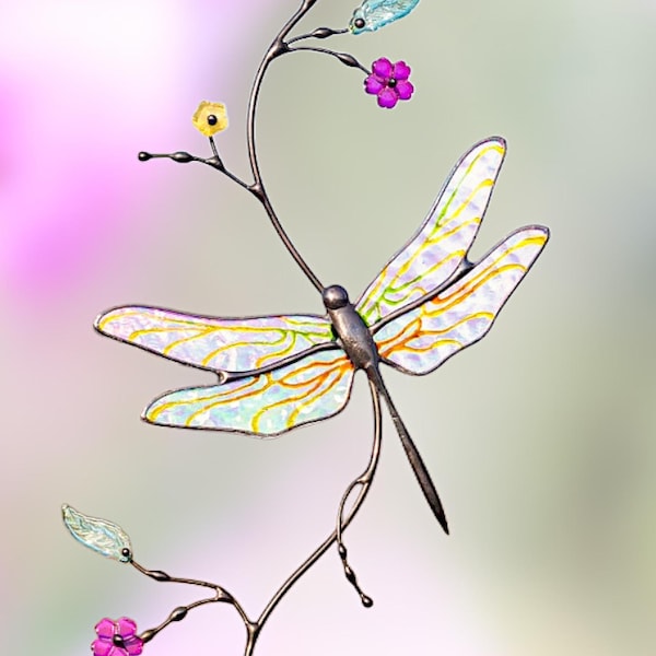 Stained Glass Dragonfly Decor , Mothers Day Gifts