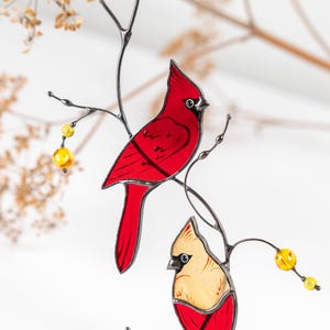 real stained glass bird suncatcher as a gift for Mothers Day