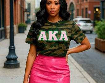 Alpha Kappa Alpha Sorority Gift | 1908 Crew Sweatshirt | AKA1908 Sweater | Alpha Woman | NPHC | AKA | Salmon Pink Apple Green | Skee-wee