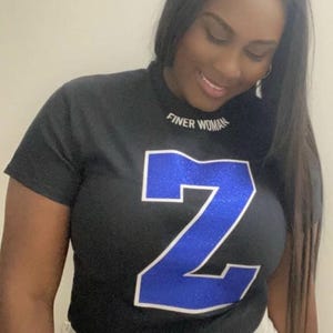 Zeta Phi Beta Sorority Gifts | 1920 Crew Sweatshirt | ZPhiB1920 Sweater| Finer Woman | Sisterhood | ZPhiB | Royal Blue White | Z-Phiii ZPB