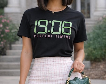 Alpha Kappa Alpha 1908 Perfect Timing Shirt | AKA Sorority Tee | Pink & Green Crossing Gift | Line Anniversary Shirt | Ivy Leaf Inspired