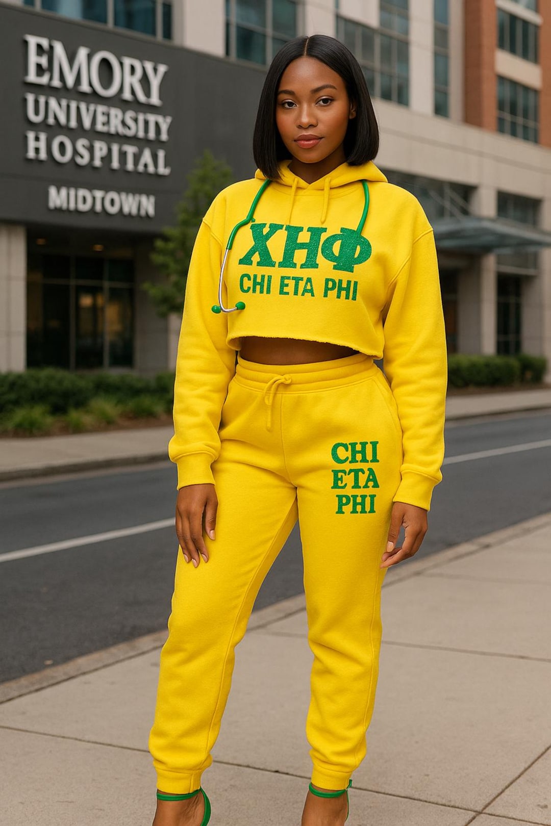 Sorority Hoodie - Chi Eta Phi Zip Hoodie Since 1932 Service for Humanity main image 1