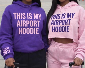 Kappa Epsilon Psi Airport Hoodie | Military Sorority Travel Hoodie | Custom Flight Year Hoodie | Greek Paraphernalia Gift | KEΨ Inspired