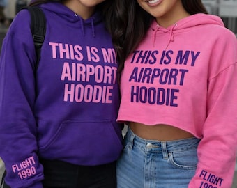 Sigma Lambda Gamma Airport Hoodie | Line Sisters Travel Hoodie | Flight 1990 Sorority Hoodie | Purple Heliconia Greek Hoodie | Crossing Year
